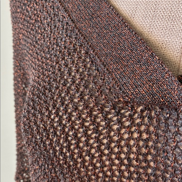 Falconeri  bronze knit v neck Sweater - Picture 3 of 10